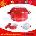 Sunboat Enamel Casserole Round Cazuela con Mangos Dobles